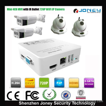 Newest Network H. 264 WiFi Wireless IP Camera Mini NVR Kits